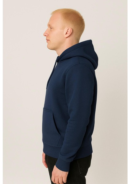 Erkek Lacivert Kapüşonlu SWEATSHIRT-W1108 fiyatları
