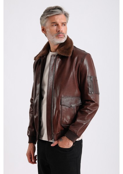 Alexandr Erkek Pilot Deri Mont