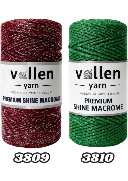 Premium Simli 100GR/150M Polyester Makrome Çanta Ipi , Supla Ipi, Bileklik Ipi