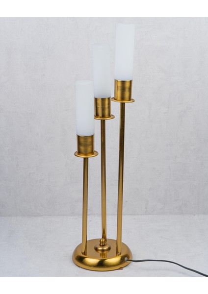 Vintage Tarz Üçlü Opal Masa Lambası modelleri