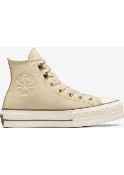 Chuck Taylor All Star Lift Kadın Krem Deri Bot A11158C.281