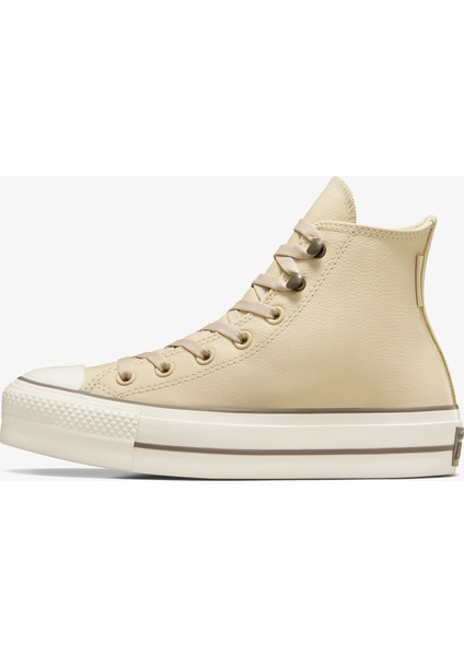 Chuck Taylor All Star Lift Kadın Krem Deri Bot A11158C.281