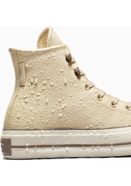 Chuck Taylor All Star Lift Kadın Krem Deri Bot A11158C.281