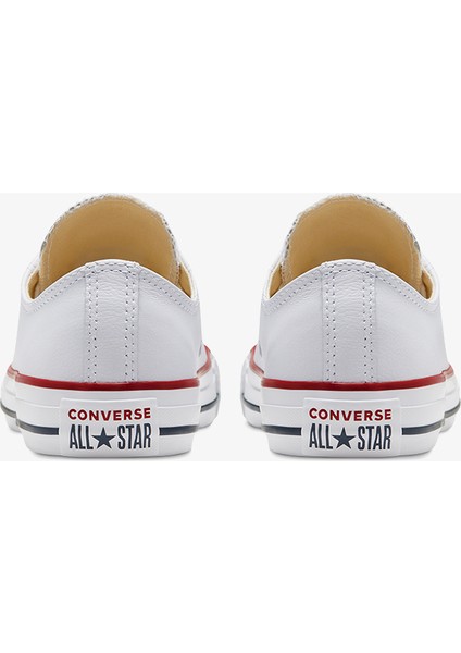 Chuck Taylor All Star Unisex Beyaz Deri Sneaker.100
