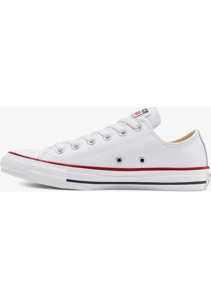Chuck Taylor All Star Unisex Beyaz Deri Sneaker.100