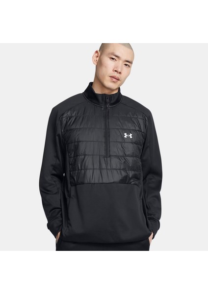 Under Armour Fleece Half Zipped Erkek Siyah Günlük Ceket.001