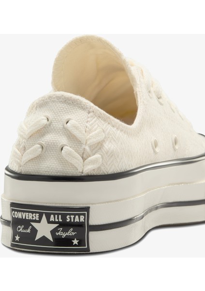 Chuck 70 Crafted Laces Unisex Krem Sneaker A12557C.286