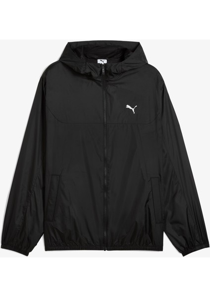 Ess Regular Windbreaker Erkek Siyah Yağmurluk.01