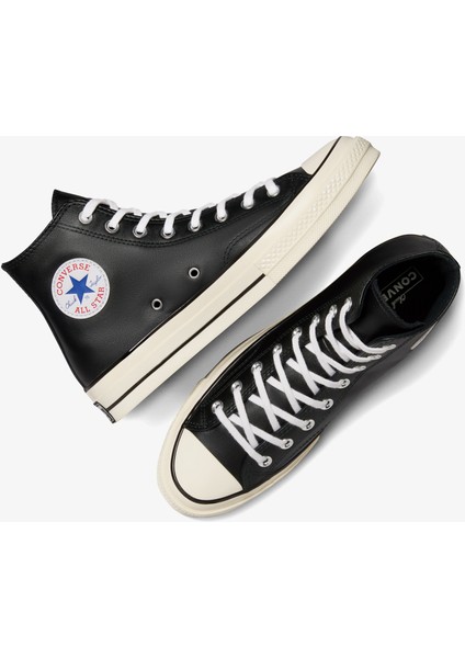 Chuck 70 Unisex Siyah Deri Sneaker.001 fırsatları