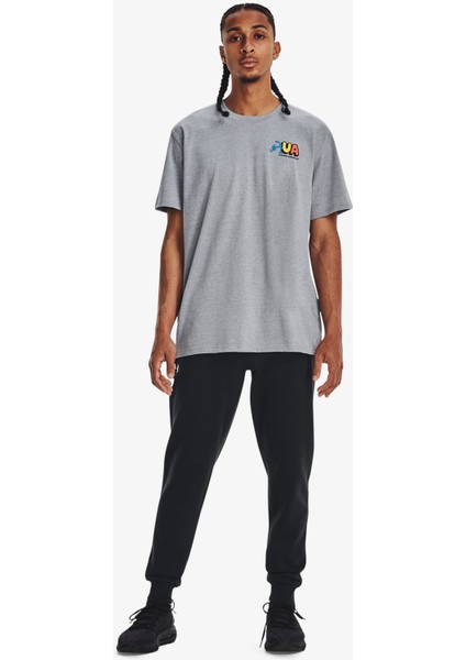 Rival Fleece Erkek Siyah Günlük Eşofman Altı.001