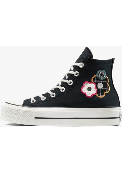 Chuck Taylor All Star Lift Platform Floral Kadın Siyah SNEAKER.001 fırsatları