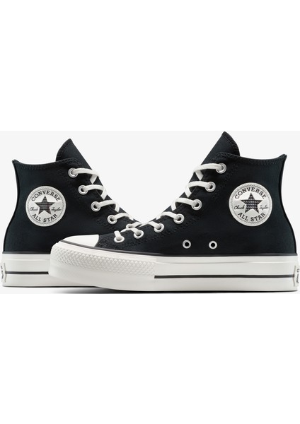 Chuck Taylor All Star Lift Platform Floral Kadın Siyah SNEAKER.001