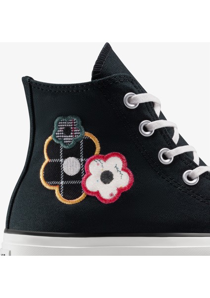 Chuck Taylor All Star Lift Platform Floral Kadın Siyah SNEAKER.001