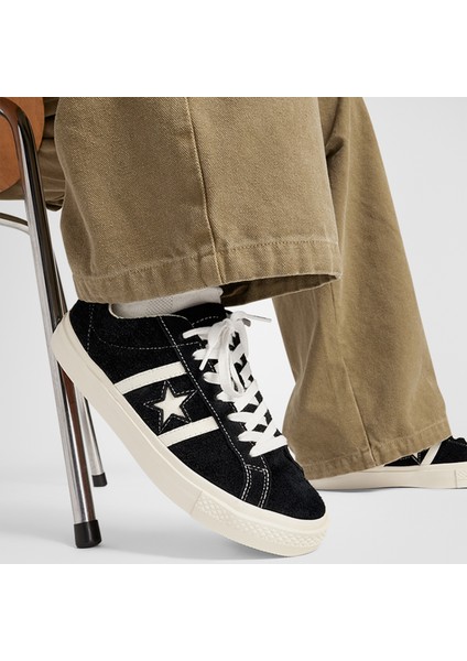 One Star Academy Pro Unisex Siyah Süet Sneaker.001