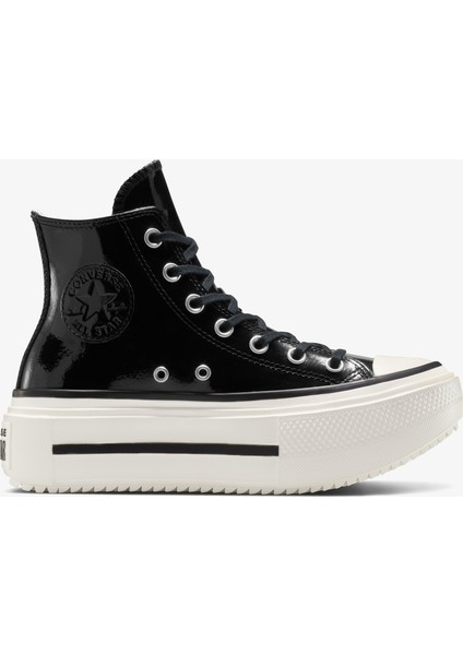 Chuck Taylor All Star Lift Double Stack Platform Deri Unisex Siyah Sneaker.001 fiyatları