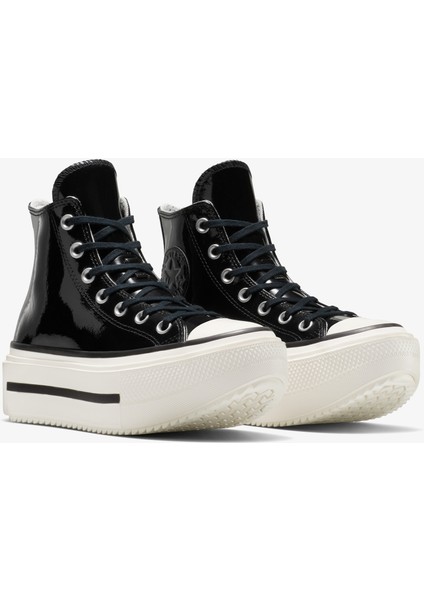 Chuck Taylor All Star Lift Double Stack Platform Deri Unisex Siyah Sneaker.001 fırsatları