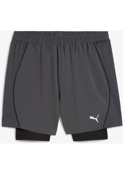 Run Velocity 2in1 Erkek Gri Koşu Şortu.44