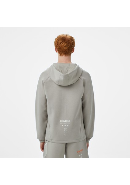 Star Chevron Baskılı Regular Fit Erkek Gri HOODIE.030 fiyatları