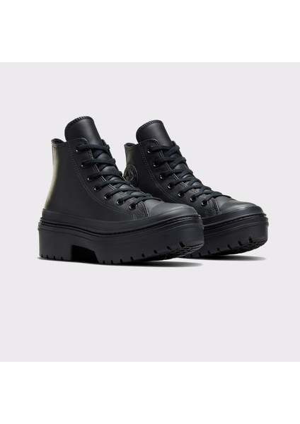 Chuck Taylor All Star Lugged Heel Kadın Siyah Deri Platform Bot.001 fiyatları