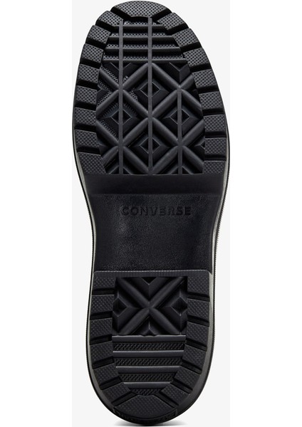 Chuck Taylor All Star Lugged Heel Kadın Siyah Deri Platform Bot.001