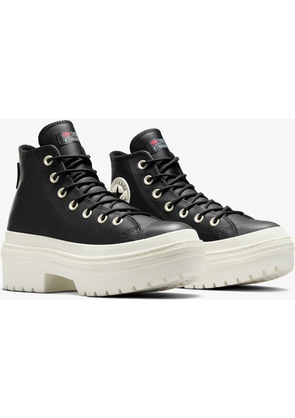 Chuck Taylor All Star Lugged Heel Kadın Siyah Deri Platform Bot.001 fiyatları