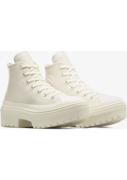 Chuck Taylor All Star Lugged Heel Kadın Bej Deri Platform Bot.286 fiyatları
