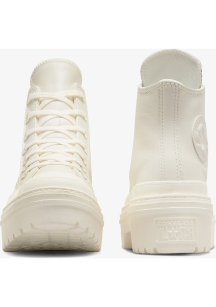 Chuck Taylor All Star Lugged Heel Kadın Bej Deri Platform Bot.286 modelleri