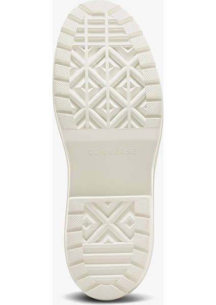 Chuck Taylor All Star Lugged Heel Kadın Bej Deri Platform Bot.286