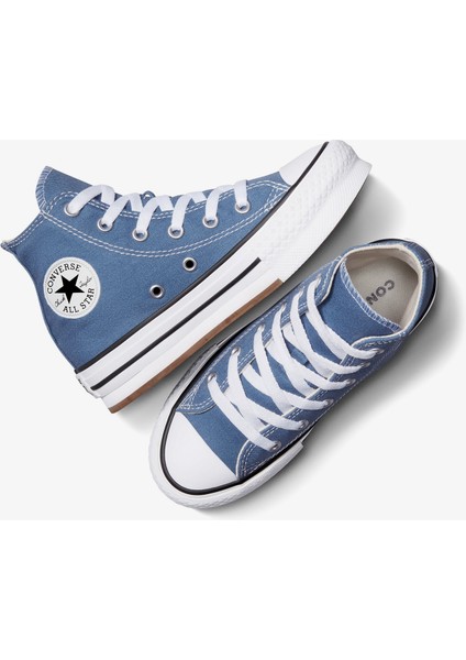 Chuck Taylor All Star Eva Lift Çocuk Mavi Platform SNEAKER.480 fırsatları