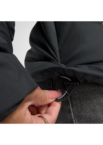 Kadın Kapüşonlu Siyah Şişme Mont.001 indirimleri