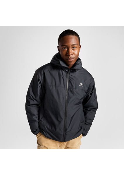 Erkek Kapüşonlu Siyah Mont.001