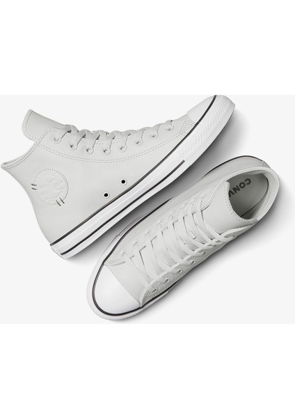 Chuck Taylor All Star Leather Unisex Gri SNEAKER.095 indirimleri