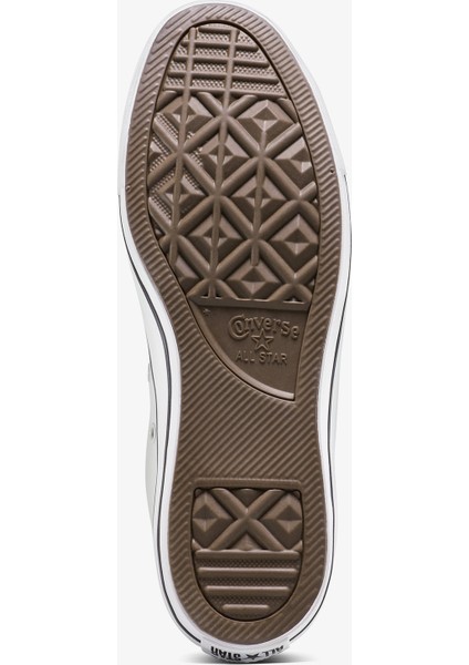 Chuck Taylor All Star Leather Unisex Gri SNEAKER.095