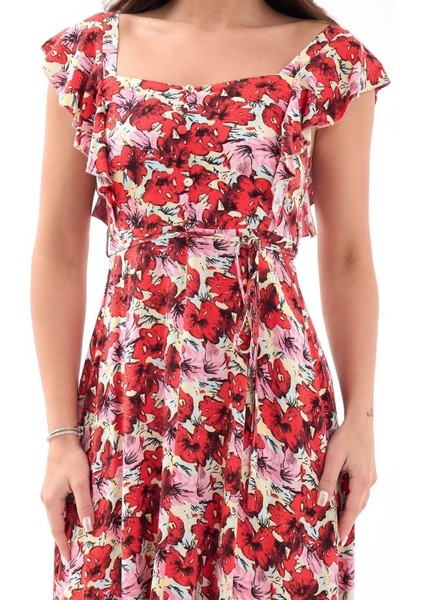 5370 Elbise-Kırmızı L-Altın modelleri