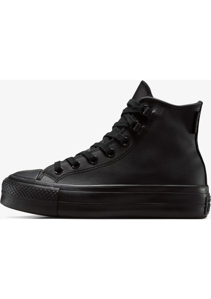 Chuck Taylor All Star Lift Platform Deri Unisex Siyah Sneaker.001 fırsatları