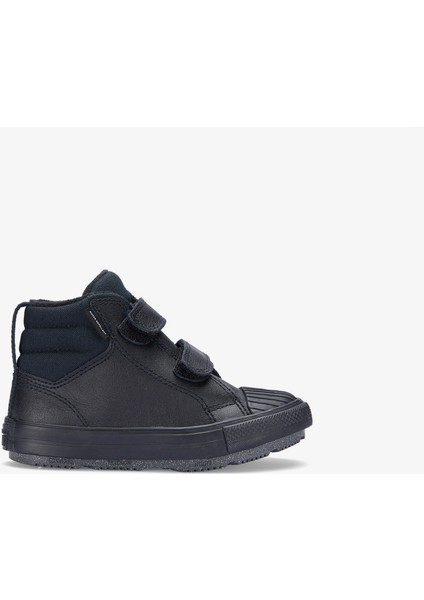 Chuck Taylor All Star Berkshire Çocuk Siyah Deri Bot.001