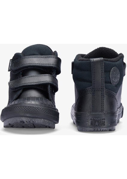 Chuck Taylor All Star Berkshire Çocuk Siyah Deri Bot.001