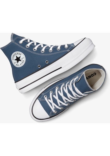 Chuck Taylor All Star Lift Platform Unisex Mavi Sneaker.903 indirimleri