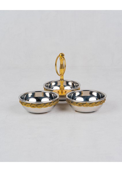 Halat Dokulu Black Pearl 3'lü Kase Seti modelleri