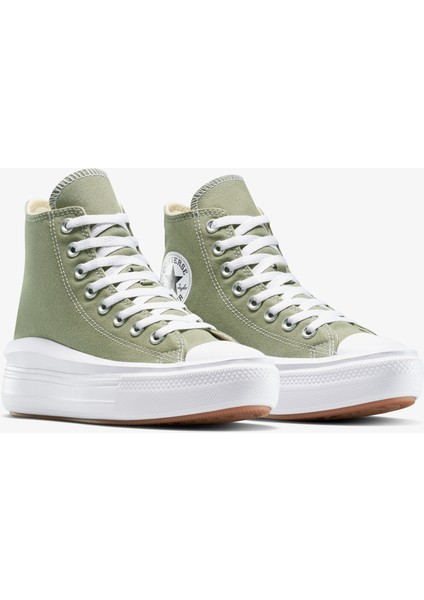Chuck Taylor All Star Move Platform Kadın Haki Sneaker A12994C.368 fiyatları
