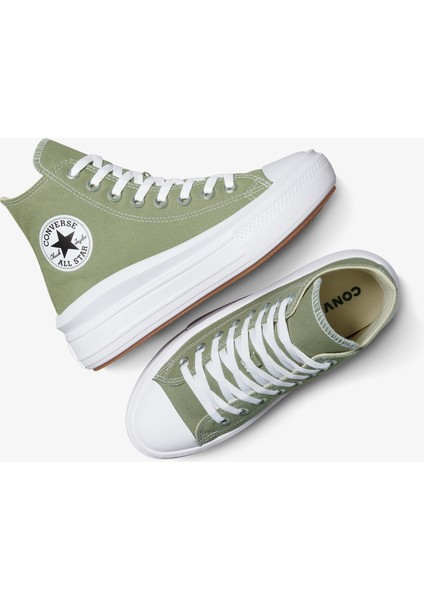 Chuck Taylor All Star Move Platform Kadın Haki Sneaker A12994C.368 indirimleri