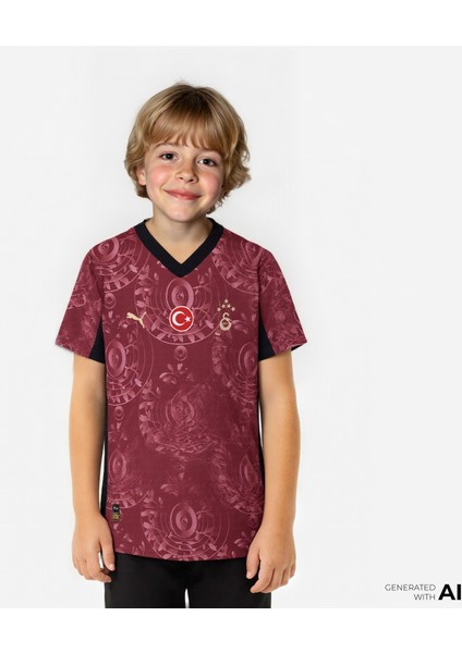 Galatasaray S.k. 25-26 Çocuk Kırmızı Futbol Forması.03