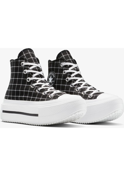 Chuck Taylor All Star Lift Double Stack Unisex Siyah Sneaker.001 fiyatları