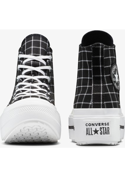 Chuck Taylor All Star Lift Double Stack Unisex Siyah Sneaker.001 modelleri