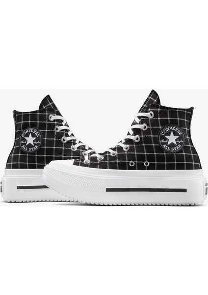 Chuck Taylor All Star Lift Double Stack Unisex Siyah Sneaker.001