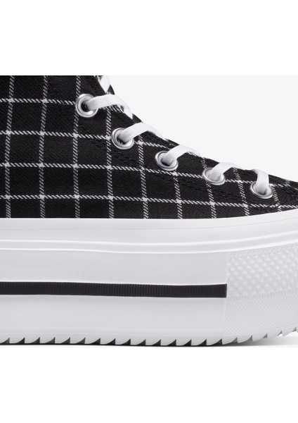 Chuck Taylor All Star Lift Double Stack Unisex Siyah Sneaker.001