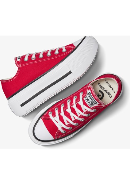Chuck Taylor All Star Lift Double Stack Platform Unisex Kırmızı Sneaker.600 indirimleri