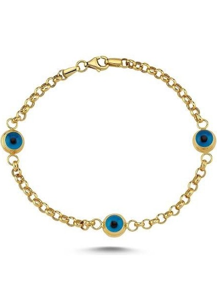 14 Ayar Nazar Boncuklu Altın Bileklik 1.86 Gr. fiyatları