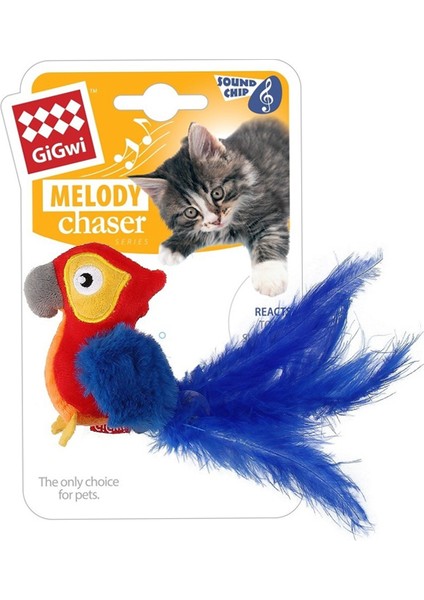7380 Melody Chaser Peluş Makaw Papağan Sesli Kedi Oyuncağı fiyatları
