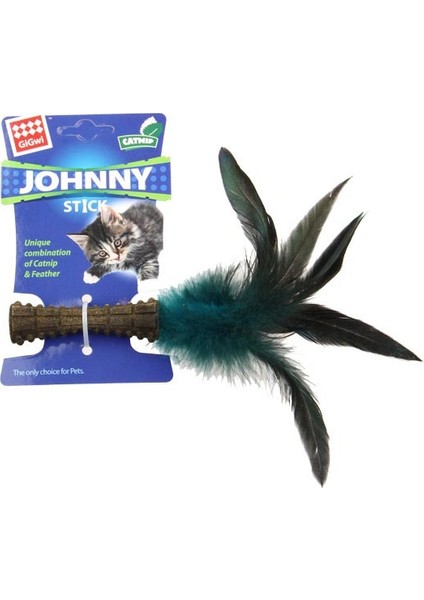 7071 Johnny Stick Catnipli Doğal Tüylü Kedi Oyun.